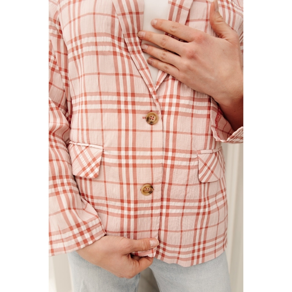 DRESSED IN PLAID BLAZER IN PINK - Picture 8 of 10